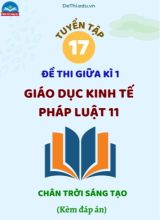 Tuyển tập 17 Đề thi GDKT&PL Lớp 11 Chân Trời Sáng Tạo giữa học kì 1 (Kèm đáp án)